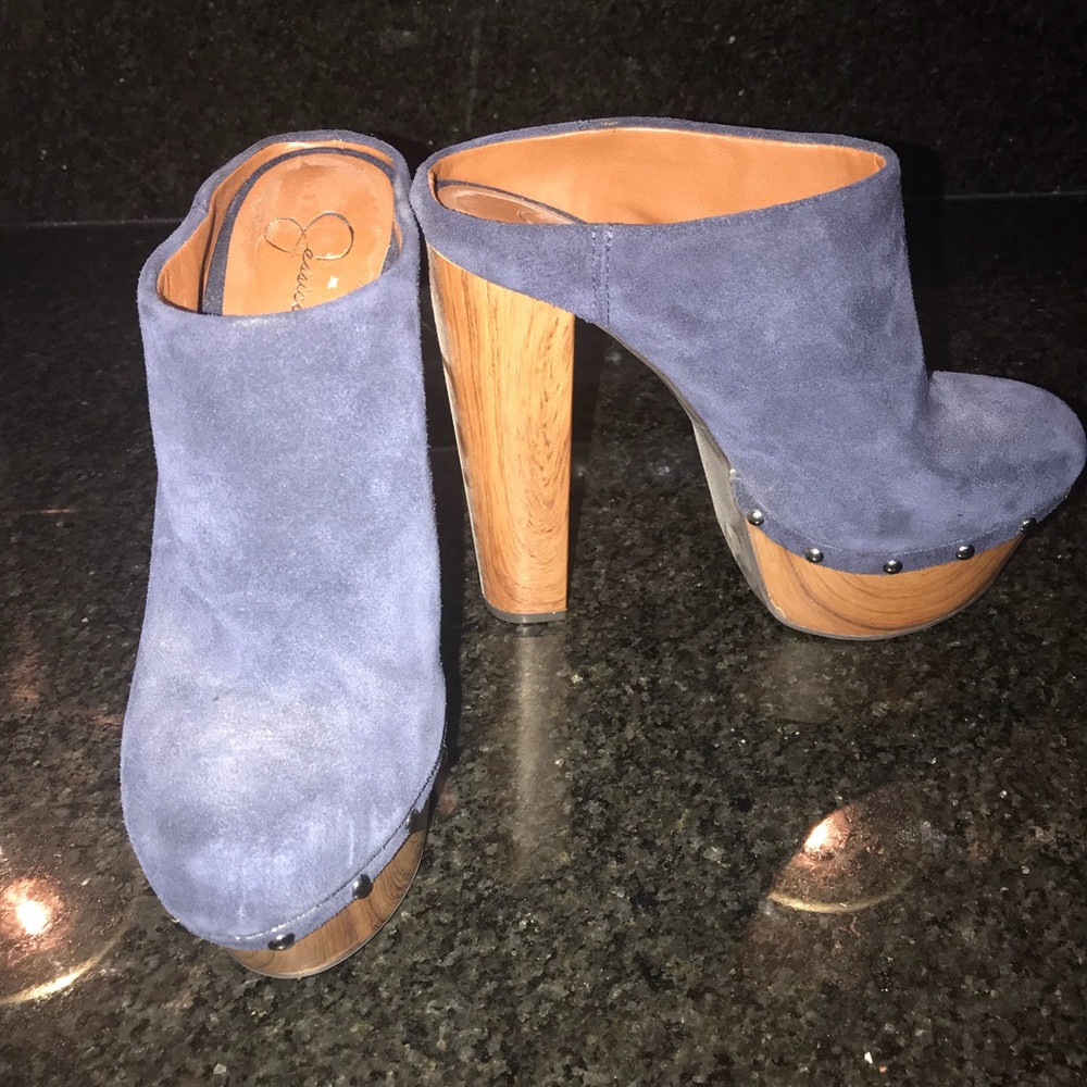 Jessica Simpson suede heels